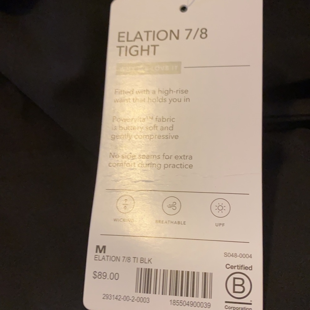 Athleta Elation 7/8 Tight // Black #293142 - Picture 10 of 16